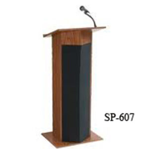Stylish Wooden Podium with Microphone SP-607