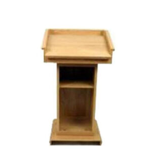 Teak Plywood Wooden Podium SP-615 With Optional Accessories