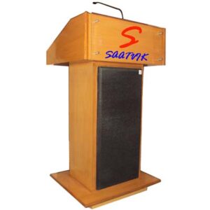Wooden Podium SP-502 With PA System