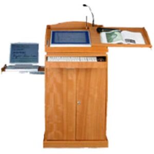 Smart Wooden Podium SIL-510 Inbuilt Interactive Monitor