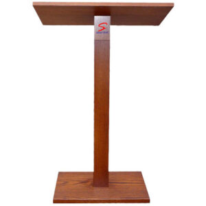 Sleek Manual Height Adjustable wooden Podium SP-572