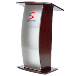Curved Wooden and Acrylic Podium SP-644