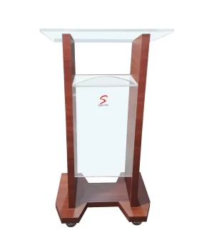 Acrylic & Wooden Podium Stand