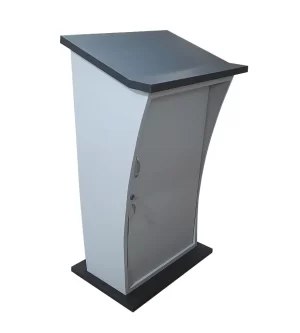 Premium Wooden Podium Stand with Display Screen & Android Box