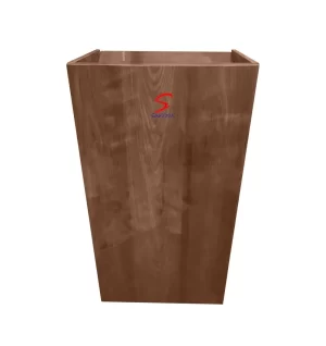 Wooden Podium Stand with 2 Shelves for Storage