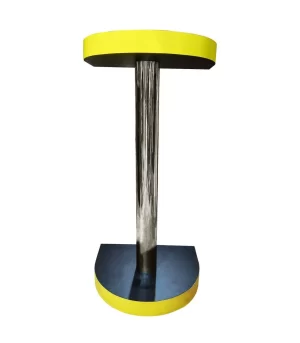 Yellow Wooden & Stainless Steel Podium