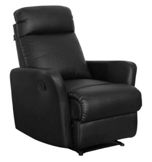 Single Seater Manual Recliner Chair – Sleek Black