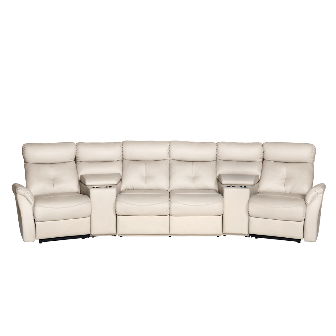 Modena – 4 Seater Curve TV Sectional Recliner Sofa
