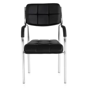 CH DSR204 Black leatherette visitor chair