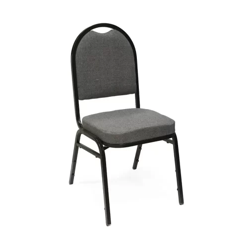 DSR202 Best cafeteria chair with metal frame and Cushioned Backrest